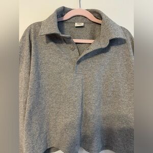 Like new, Sunday best Grey Polo Long sleeve!